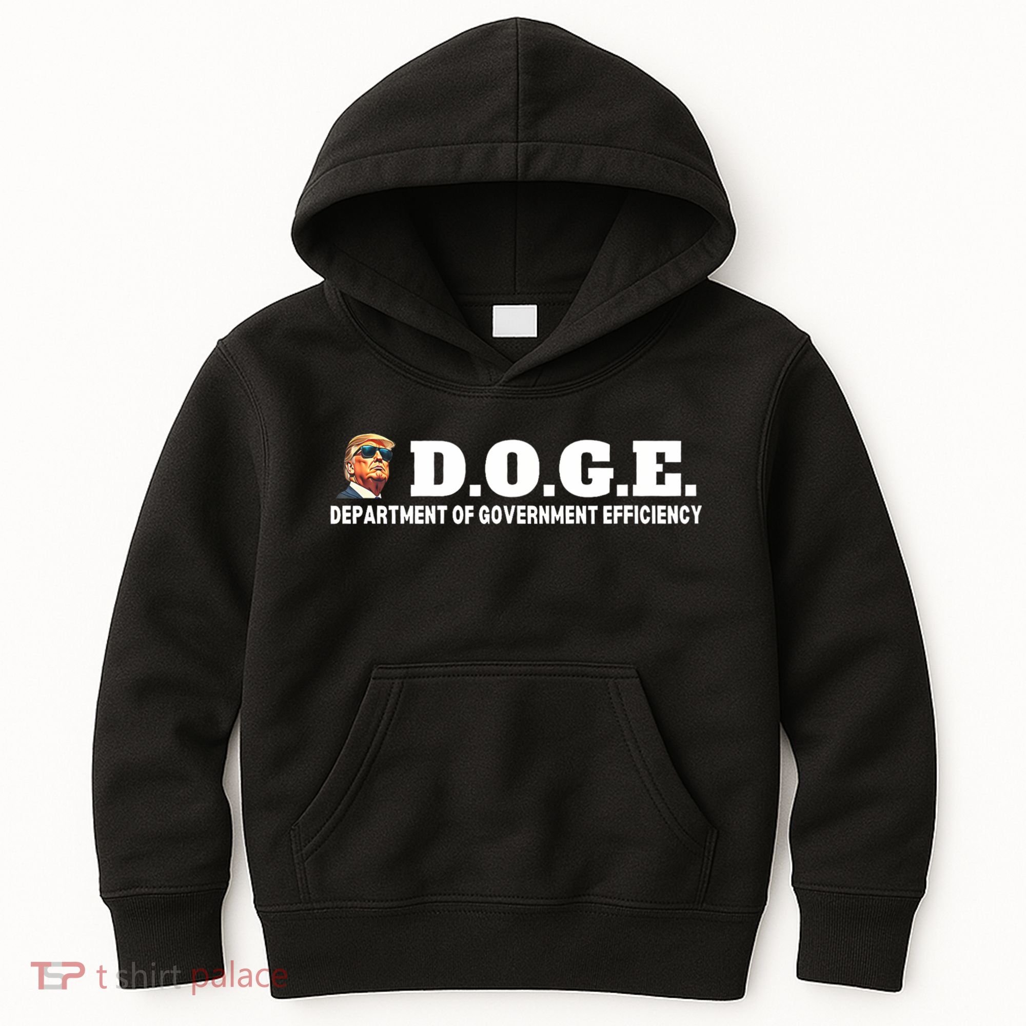 D.O.G.E. Doge Trump Department Of Government Efficiency Kids Hoodie
