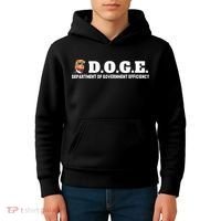 D.O.G.E. Doge Trump Department Of Government Efficiency Kids Hoodie thumb 4