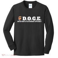 D.O.G.E. Doge Trump Department Of Government Efficiency Kids Long Sleeve Shirt thumb 0