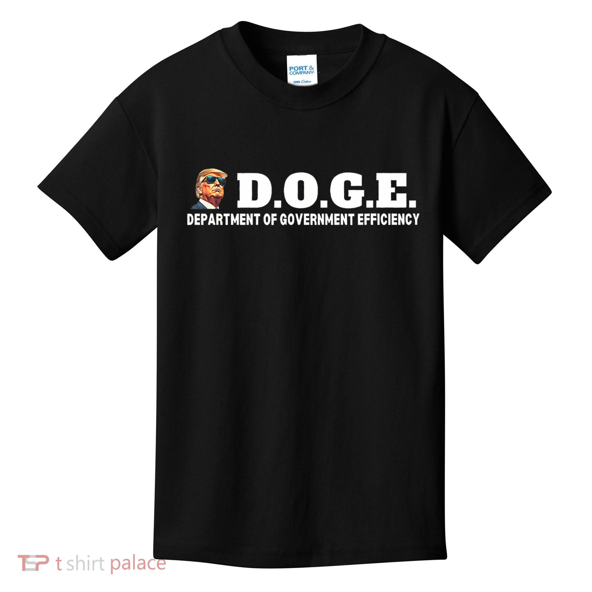 D.O.G.E. Doge Trump Department Of Government Efficiency Kids T-Shirt