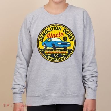 Demolition Derby Uncle Race Team Strip Smash Fix Women's Sweatshirt