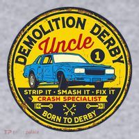 Demolition Derby Uncle Race Team Strip Smash Fix Women's Sweatshirt thumb 2