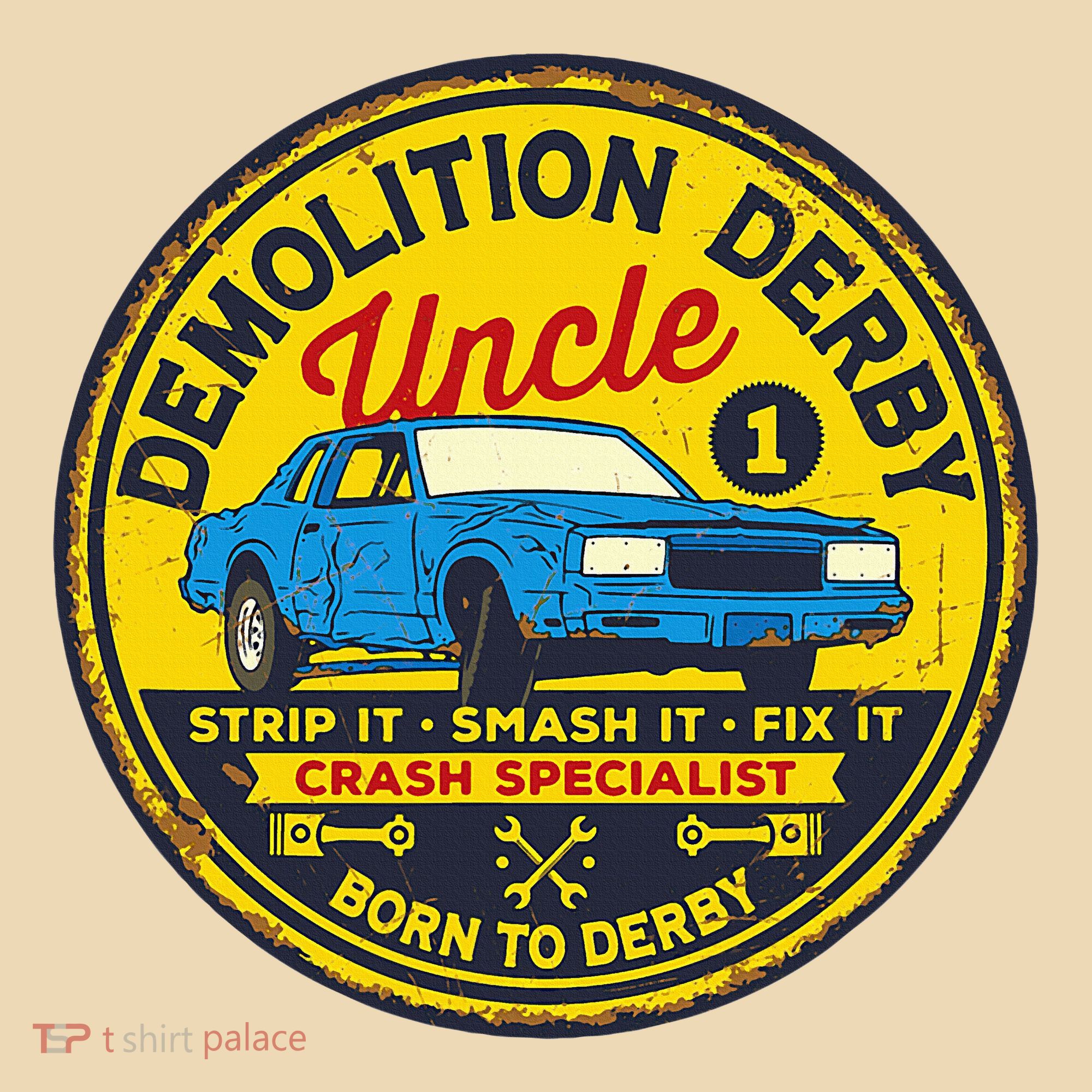 Demolition Derby Uncle Race Team Strip Smash Fix Tote Bag