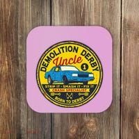 Demolition Derby Uncle Race Team Strip Smash Fix Coaster thumb 0
