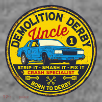 Demolition Derby Uncle Race Team Strip Smash Fix Toddler Hoodie thumb 2