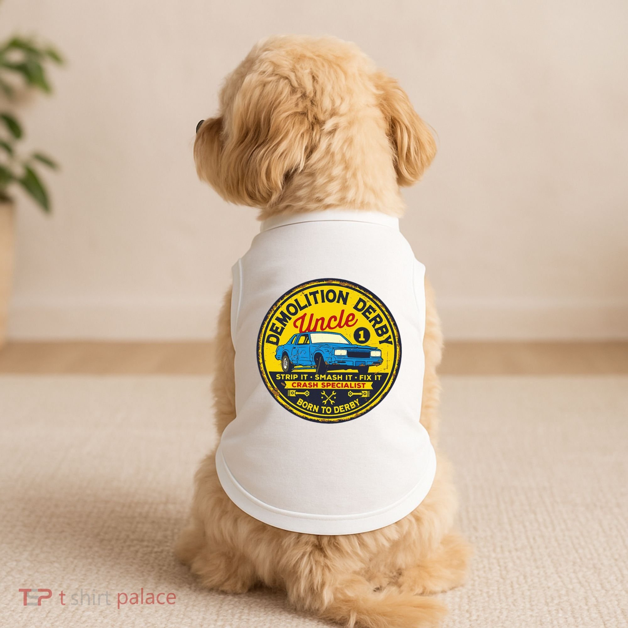 Demolition Derby Uncle Race Team Strip Smash Fix Doggie Tank