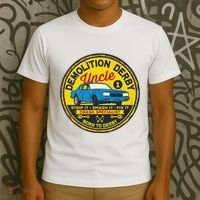 Demolition Derby Uncle Race Team Strip Smash Fix T-Shirt thumb 3