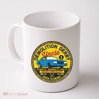 Demolition Derby Uncle Race Team Strip Smash Fix Coffee Mug thumb 0