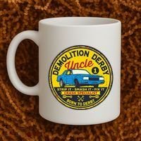 Demolition Derby Uncle Race Team Strip Smash Fix Coffee Mug thumb 2