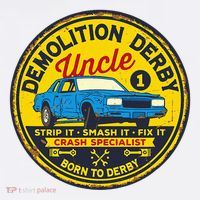 Demolition Derby Uncle Race Team Strip Smash Fix Women's Hoodie thumb 2
