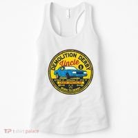 Demolition Derby Uncle Race Team Strip Smash Fix Women's Tank Top thumb 0
