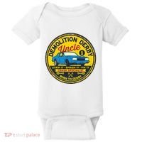 Demolition Derby Uncle Race Team Strip Smash Fix Baby Bodysuit thumb 0