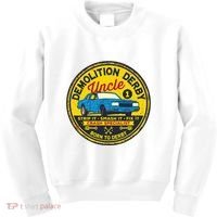 Demolition Derby Uncle Race Team Strip Smash Fix Kids Sweatshirt thumb 0
