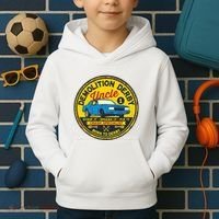 Demolition Derby Uncle Race Team Strip Smash Fix Kids Hoodie thumb 2