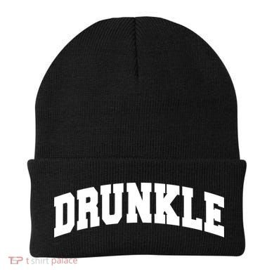 Drunkle Drunk Uncle Gift Funny FatherS Day Beanie