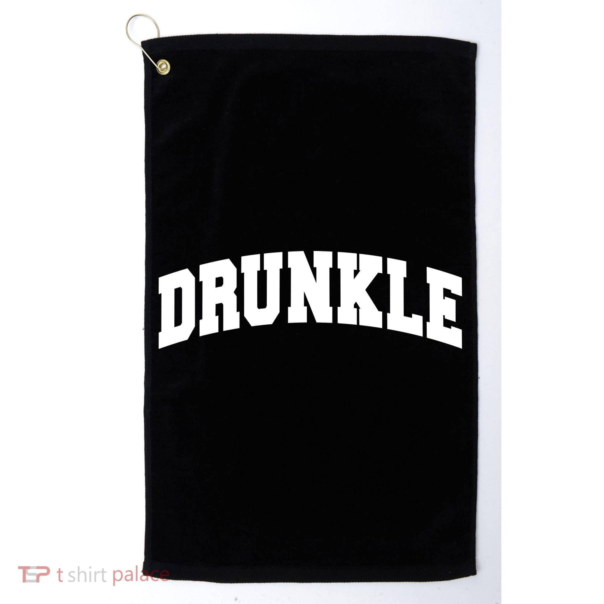 Drunkle Drunk Uncle Gift Funny FatherS Day Golf Towel