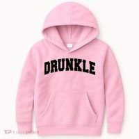 Drunkle Drunk Uncle Gift Funny FatherS Day Kids Hoodie thumb 0