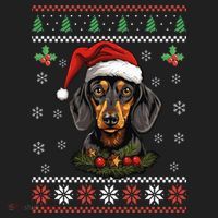 Dachshund Dog Ugly Christmas Sweater Xmas Tumbler thumb 3