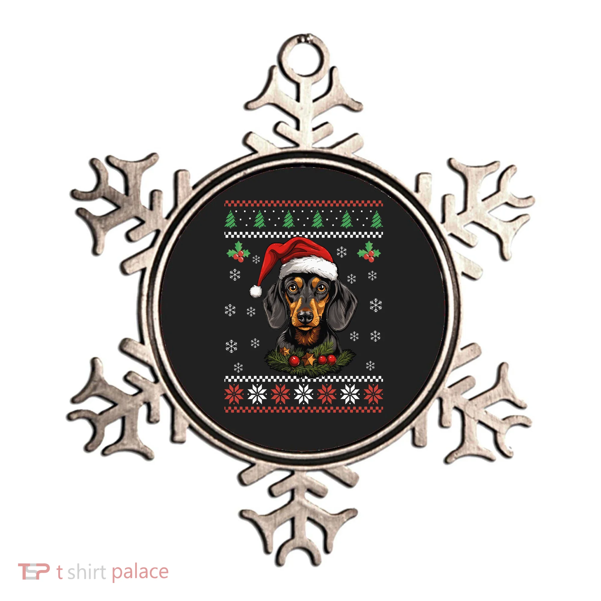 Dachshund Dog Ugly Christmas Sweater Xmas Ornament