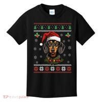 Dachshund Dog Ugly Christmas Sweater Xmas Kids T-Shirt thumb 0