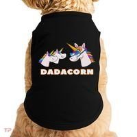 Dadacorn Daddy Unicorn 2 Children Father's Day Dad Doggie Tank thumb 0