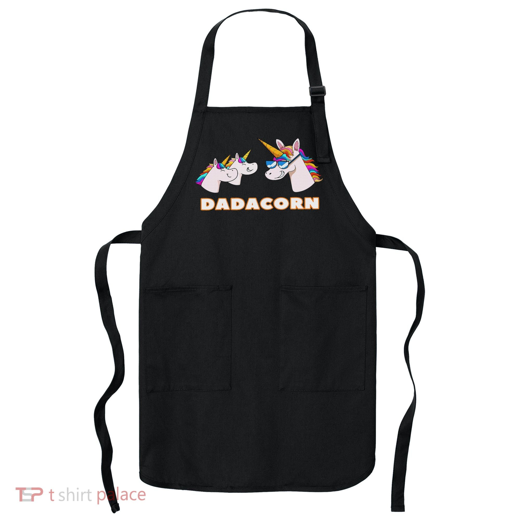 Dadacorn Daddy Unicorn 2 Children Father's Day Dad Apron