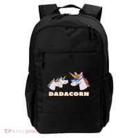 Dadacorn Daddy Unicorn 2 Children Father's Day Dad Backpack thumb 0