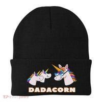 Dadacorn Daddy Unicorn 2 Children Father's Day Dad Beanie thumb 0