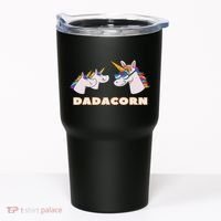 Dadacorn Daddy Unicorn 2 Children Father's Day Dad Tumbler thumb 0