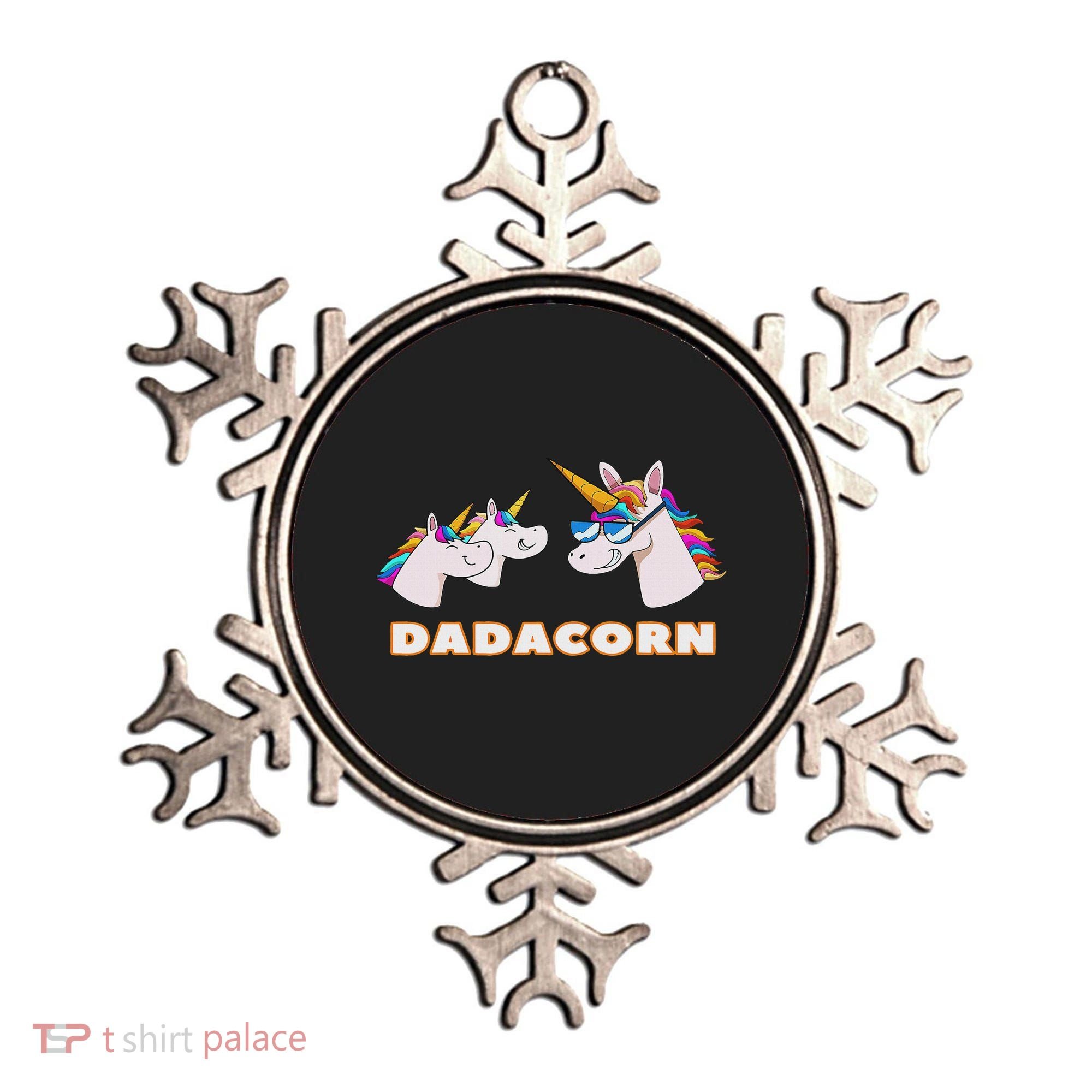 Dadacorn Daddy Unicorn 2 Children Father's Day Dad Ornament