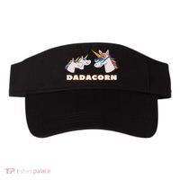 Dadacorn Daddy Unicorn 2 Children Father's Day Dad Visor thumb 0