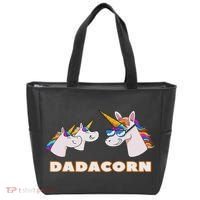Dadacorn Daddy Unicorn 2 Children Father's Day Dad Tote Bag thumb 0