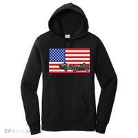 Demolition Derby Usa American Flag Car Racer 4th Of July Gift Women's Hoodie thumb 0