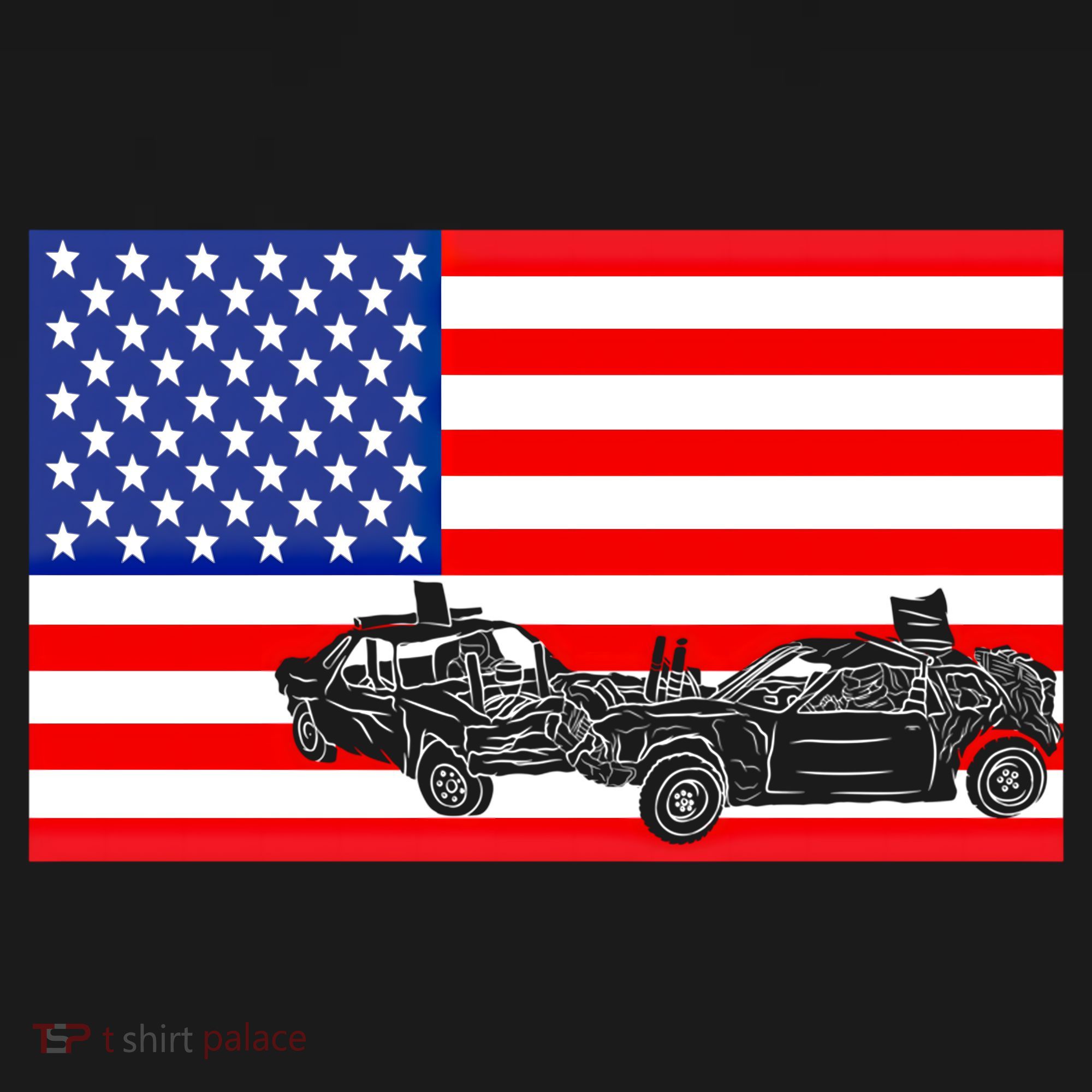 Demolition Derby Usa American Flag Car Racer 4th Of July Gift Women's Hoodie