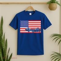 Demolition Derby Usa American Flag Car Racer 4th Of July Gift T-Shirt thumb 2