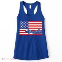 Demolition Derby Usa American Flag Car Racer 4th Of July Gift Women's Tank Top thumb 0