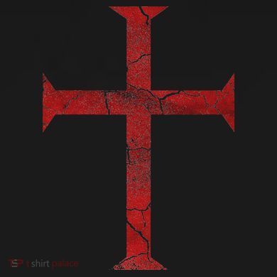 Distressed Deus Vult Knights Templar Cross Crusader Cooling Performance Crew T-Shirt