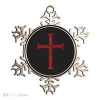 Distressed Deus Vult Knights Templar Cross Crusader Ornament thumb 0