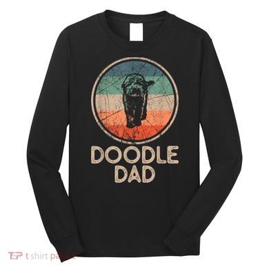 Doodle Dog Vintage Doodle Dad Long Sleeve Shirt