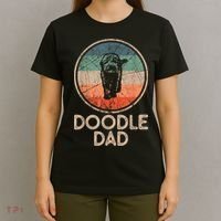 Doodle Dog Vintage Doodle Dad T-Shirt thumb 4