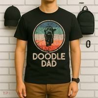 Doodle Dog Vintage Doodle Dad T-Shirt thumb 6