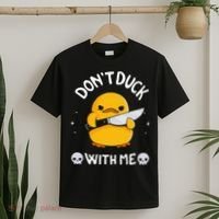DonT Duck With Me Funny Duck Kinife T-Shirt thumb 2