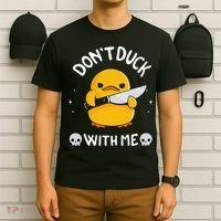 DonT Duck With Me Funny Duck Kinife T-Shirt thumb 6