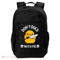DonT Duck With Me Funny Duck Kinife Backpack thumb 0