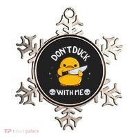 DonT Duck With Me Funny Duck Kinife Ornament thumb 0
