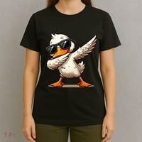 Dabbing Duck With Sunglasses Funny Cartoon Graphic T-Shirt thumb 4