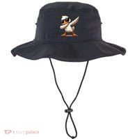 Dabbing Duck With Sunglasses Funny Cartoon Graphic Bucket Hat thumb 0