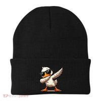 Dabbing Duck With Sunglasses Funny Cartoon Graphic Beanie thumb 0