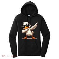 Dabbing Duck With Sunglasses Funny Cartoon Graphic Women's Hoodie thumb 0