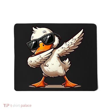 Dabbing Duck With Sunglasses Funny Cartoon Graphic Mousepad